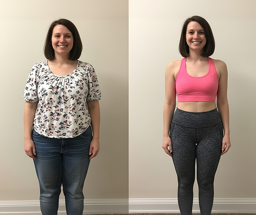 Air Diet user before and after results after following personalized weight loss plan with simple, sustainable air fryer meals Air Diet user before and after results after following personalized weight loss plan with simple, sustainable air fryer meals