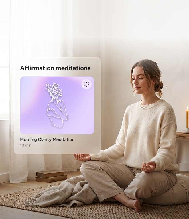 Shift your mindset with meditations