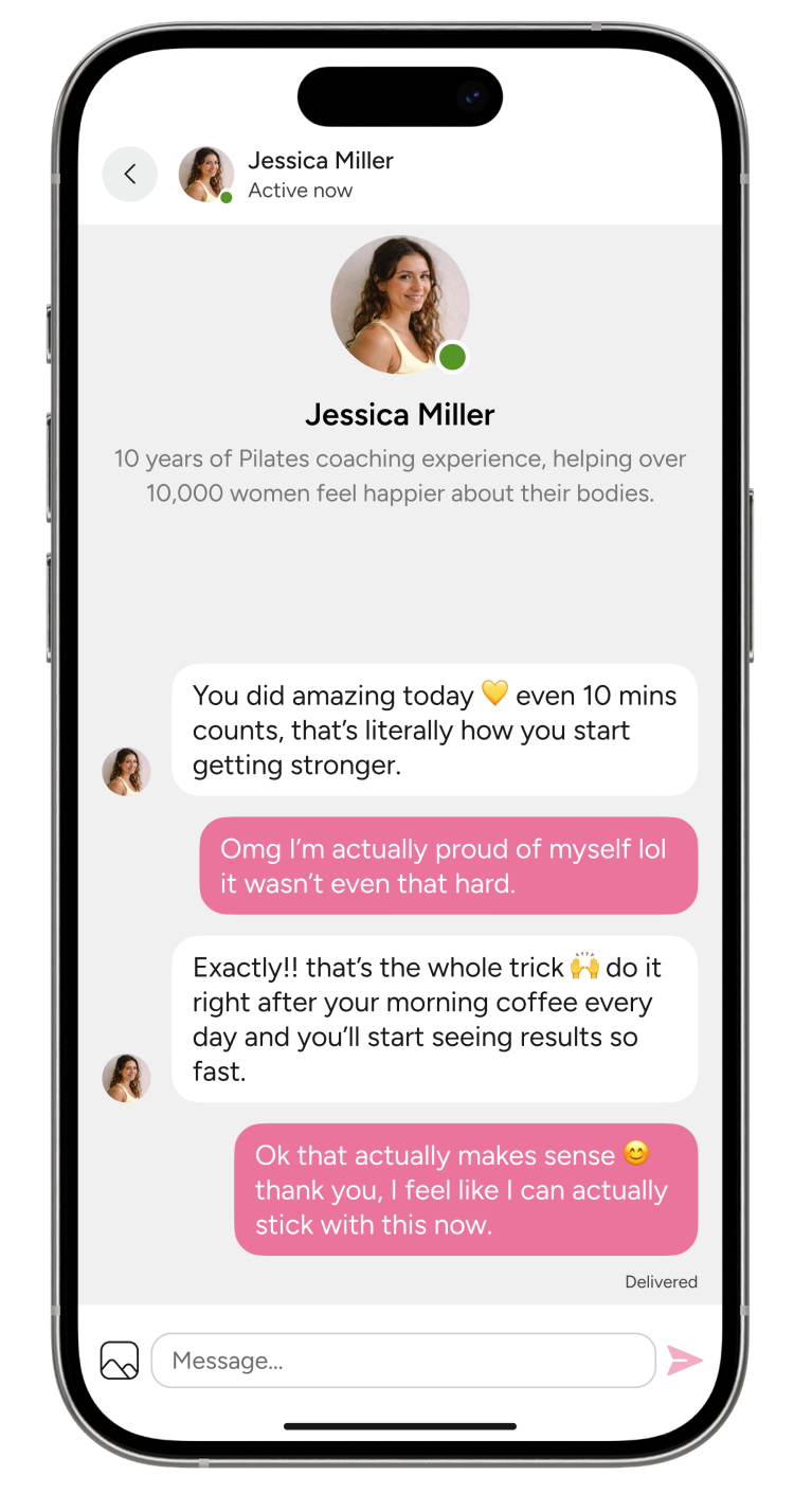 Your Personal Pilates Coach In Your Pocket Mockup image